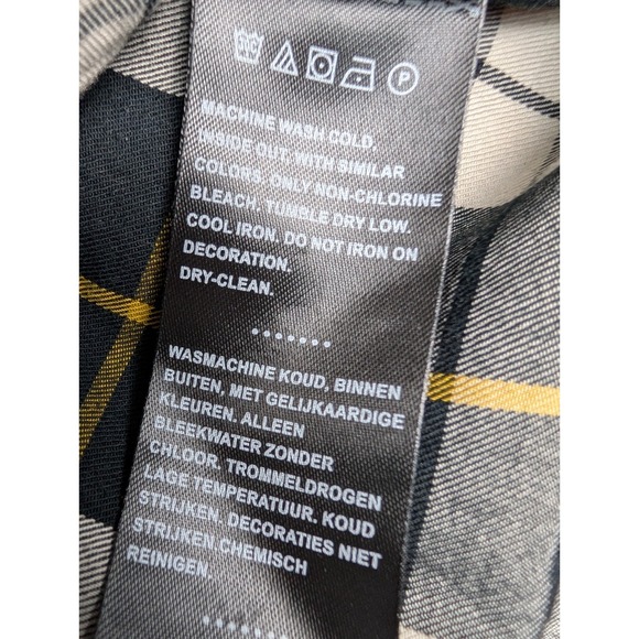 Harley Davidson Shirt Men's L Black Check Plaid Button Down Logo - Picture 11 of 13